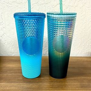 2023 starbucks collectors tumblers !! Princess Anna and Elsa Venti size set